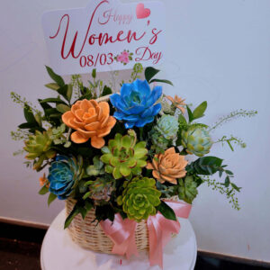 Giỏ hoa sen đá đẹp