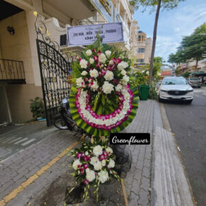 Lẵng hoa tang chia buồn