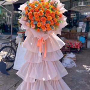 Hoa khai trương quán ăn