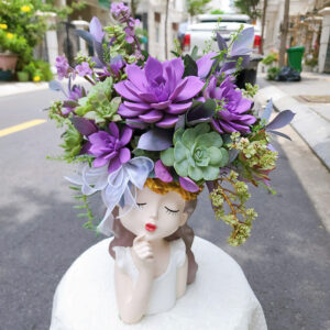 Hoa sen đá cô gái xinh