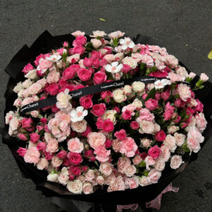 Bó Hoa Hồng Sofia Mix Chiết Xạ & Hoa Cánh Bướm – Quà Tặng Sang Trọng, Lãng Mạn