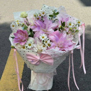 Bó Hoa Ly Kép Tím Hồng Sweet Purple Romance Bouquet