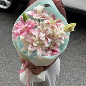 Bó Hoa Ly Kép Hồng Sweet Lily Romance Món Tinh Tế Cho Nàng